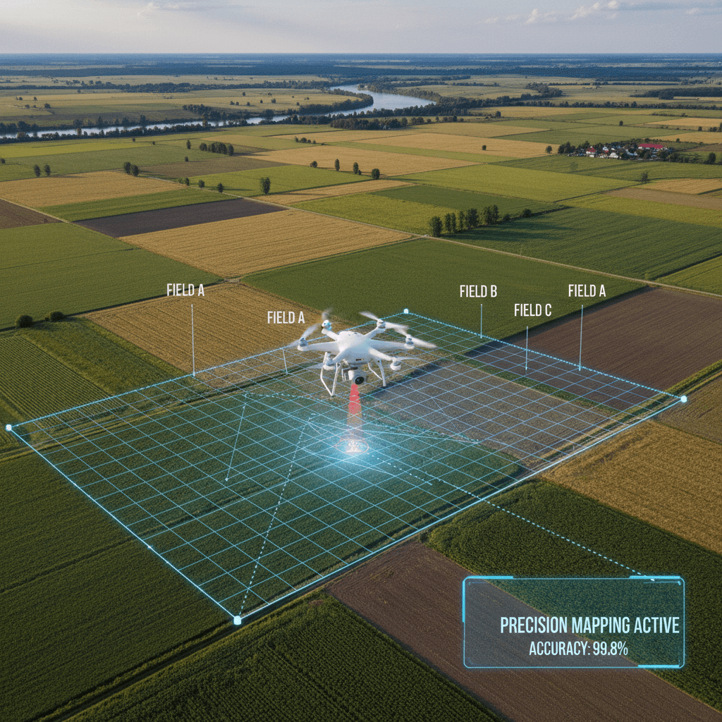 RTK field boundaries